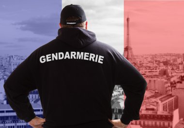 gendarmerie  in Paris clipart