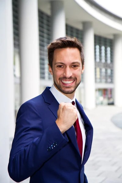 Portrait of an handsome businessman outdoor — Stock Photo, Image