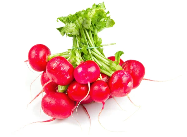 Fresh red radish isolated on white background — Stock Photo, Image