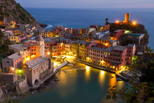 Vernazza, vista noturna — Fotografia de Stock