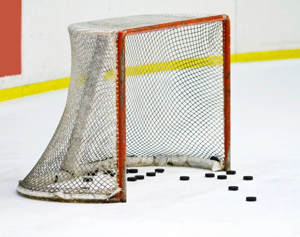 Ice hockey net — Stock Photo, Image