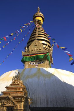 Swayambhunath Tapınağı Katmandu Vadisi'nde, Nepal