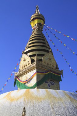 Swayambhunath Tapınağı Katmandu Vadisi'nde, Nepal
