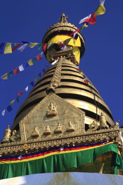 Swayambhunath Tapınağı Katmandu Vadisi'nde, Nepal
