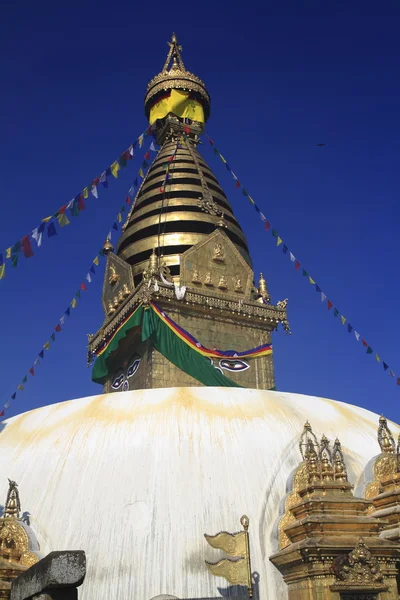 Swayambhunath templet Kathmandu Valley, Nepal — Stockfoto