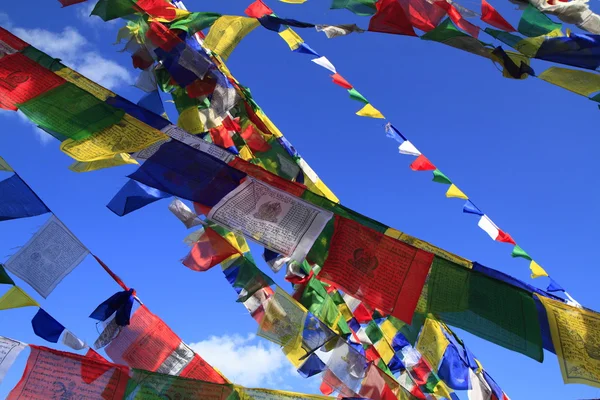Colorful prayer flags — Stock Photo, Image