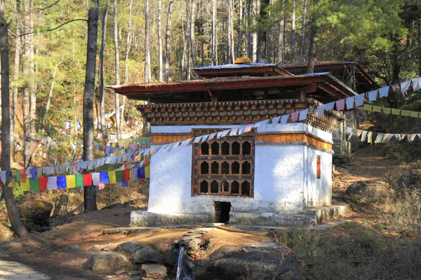 A völgy Paro, Bhután kis dzong — Stock Fotó