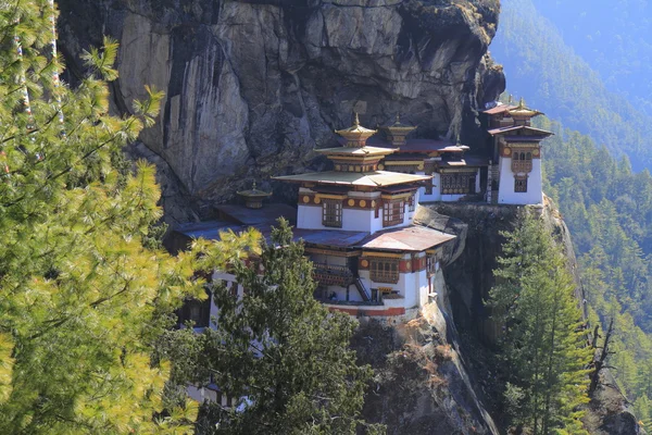 Tiger 's Nest, Mosteiro Taktsang, Butão — Fotografia de Stock