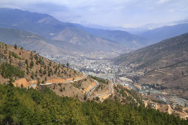 La ville de Thimphu, Bhoutan — Photo