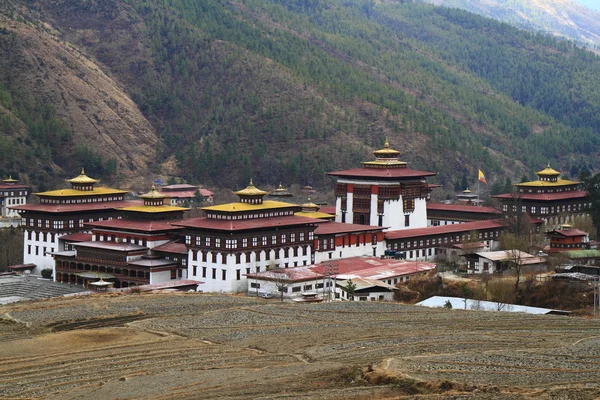 Tashichho Dzong v Thimphu — Stock fotografie