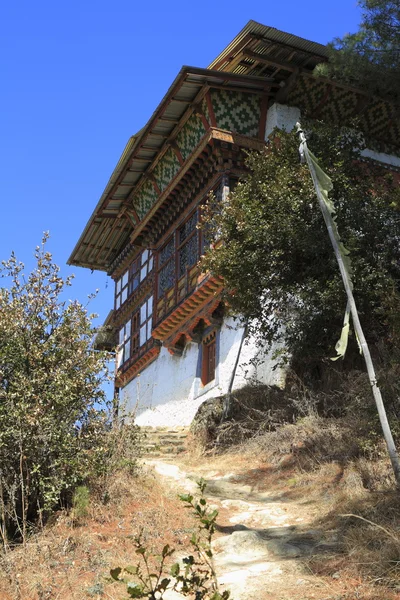 Platteland huizen, Bhutan — Stockfoto