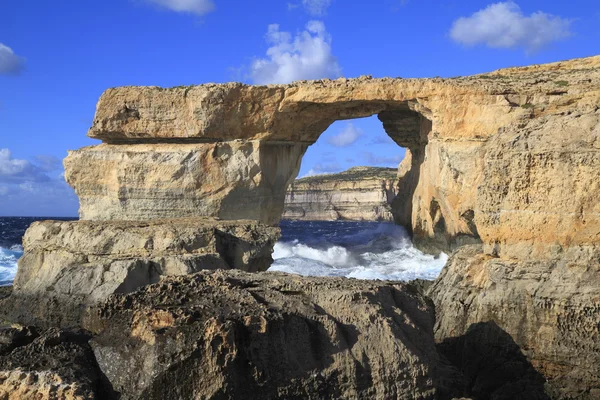 Finestra azzurra, Gozo Malta — Foto Stock