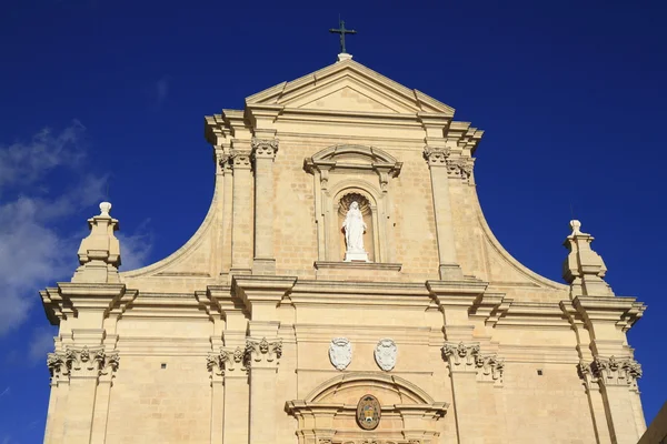 Domkyrka av antagandet av gozo, malta — Stockfoto