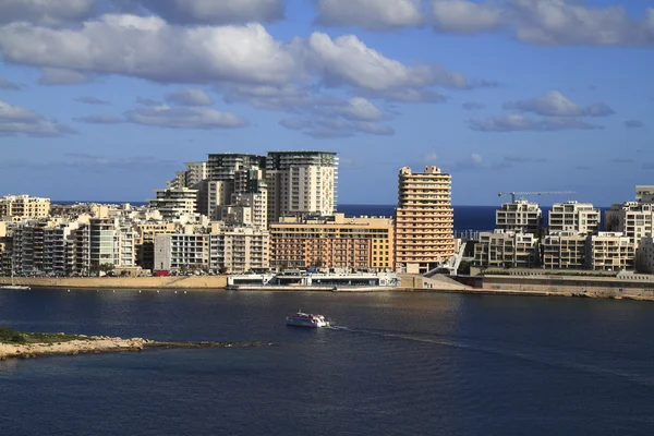 Вид на Слиму, Мальта — стоковое фото