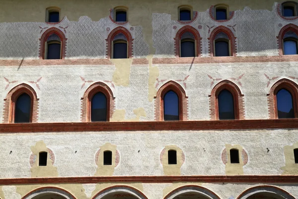 Castello Sforzesco is een kasteel in Milaan — Stockfoto