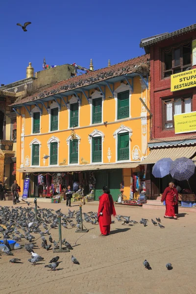 Boudhanath ist ein buddhistischer Stupa in Kathmandu, Nepal. — Stockfoto