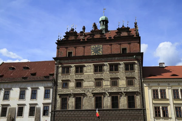 Renaissance stadhuis, Pilsen — Stockfoto