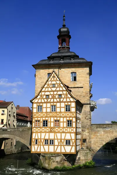 Municipio sul ponte, Bamberga — Foto Stock
