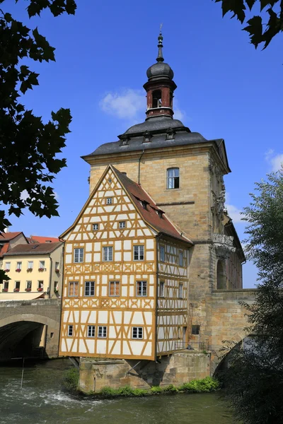 Stadhuis op de brug, bamberg — Stockfoto