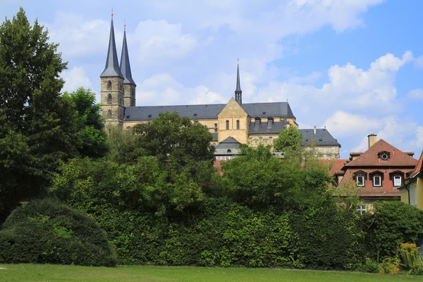 St. Michael's kerk van Michaelsberg Abbey in Bamberg (Beieren), — Stockfoto