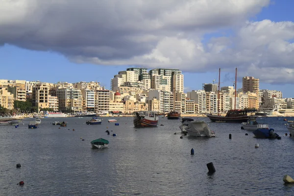 Вид на Слиму, Мальта — стоковое фото
