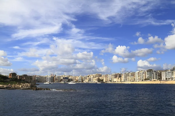 Vista de Sliema, Malta — Fotografia de Stock