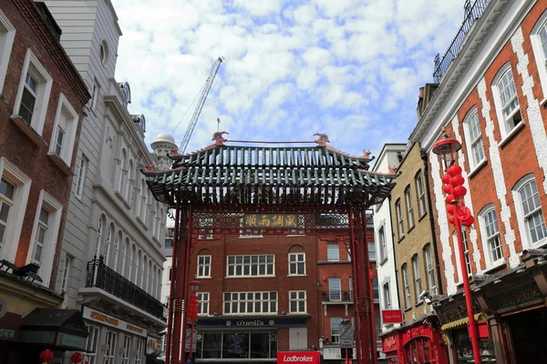 De hoofdpoort van Londen Chinatown — Stockfoto