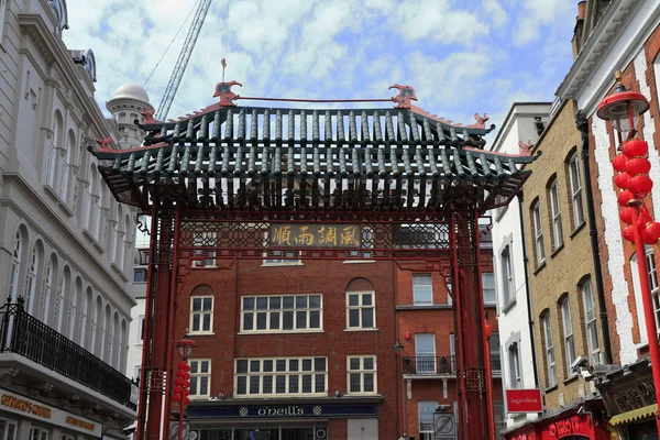 A főkapu London Chinatown — Stock Fotó