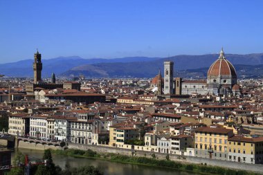 Floransa Duomo Panoramik Manzarası, Basilica di Santa Maria del Fiore, İtalya