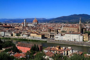Floransa Duomo Panoramik Manzarası, Basilica di Santa Maria del Fiore, İtalya