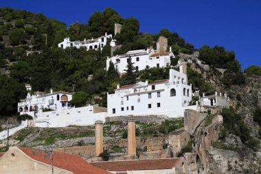 Beyaz İspanyol köyü Frigiliana, Endülüs, İspanya