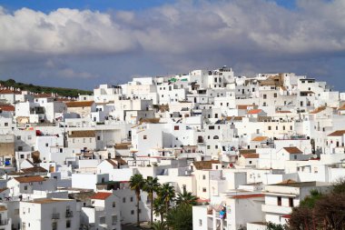 Beyaz İspanyol köyü Vejer de la Frontera, Endülüs, İspanya