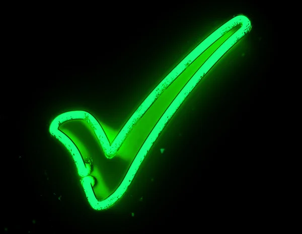 Yakınlaştır simgesini Neon işareti — Stok fotoğraf