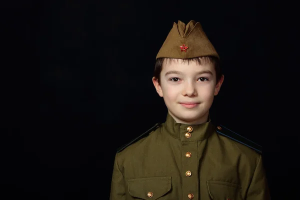 O rapaz soldado — Fotografia de Stock