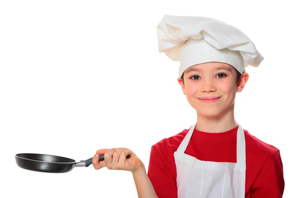 Cook boy on — Stock Photo, Image