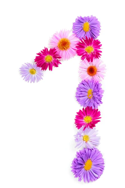 Flower alphabet — Stock Photo, Image