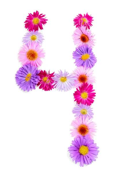 Flower alphabet — Stock Photo, Image