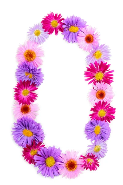 Flower alphabet — Stock Photo, Image