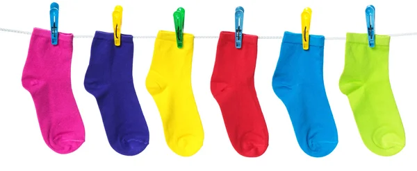 Красочные носки — стоковое фото
