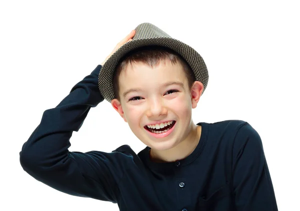 Boy with a hat — Stock Photo, Image