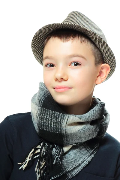 Boy with a hat — Stock Photo, Image