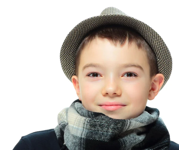 Pojke med en hatt — Stockfoto