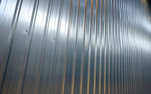 Folded metal zinc sheet — Stock Photo, Image