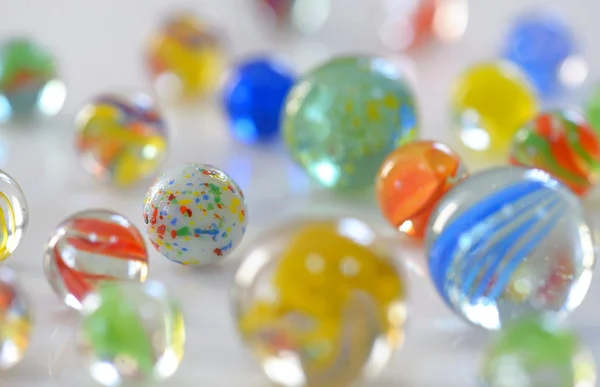 Macro Glass Marbles — Stock Photo, Image