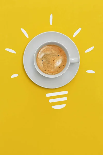 Bir Fincan Espresso Kahve Fikri Novasyon Görüntüsü — Stok fotoğraf
