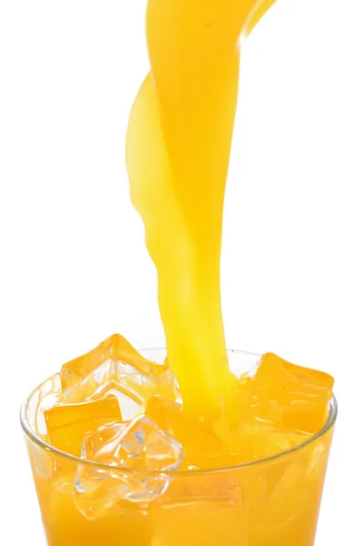 Glas sinaasappelsap — Stockfoto