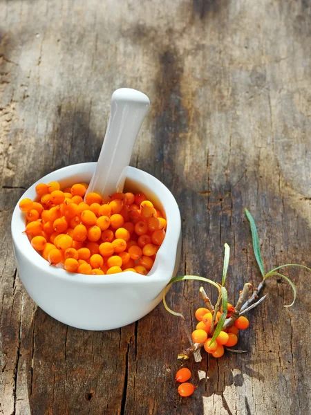 Seabuckthorn 딸기 — 스톡 사진