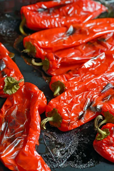 Roasted red peppers — Stock Photo, Image