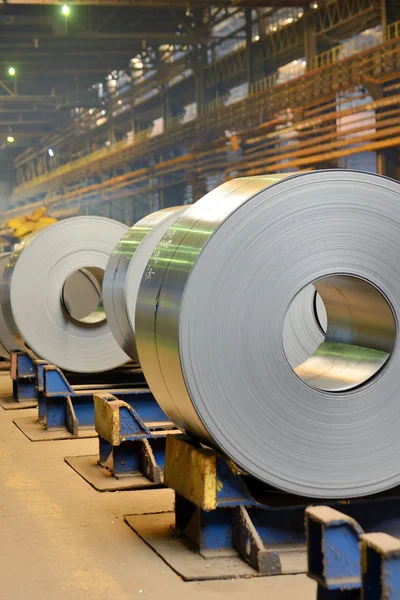 Rolls of metal sheet — Stock Photo, Image