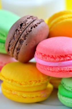 Fransız renkli macarons